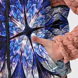 Детский жилет Фрактальный узора стекло, цвет: 3D-светло-серый — фото 2