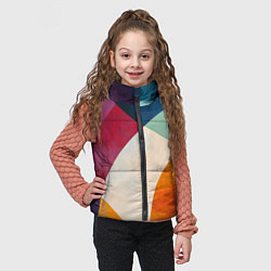 Детский жилет Геометрическая иллюстрация, цвет: 3D-черный — фото 2