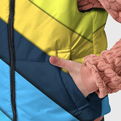 Детский жилет Геометрия полосы спорт, цвет: 3D-красный — фото 2