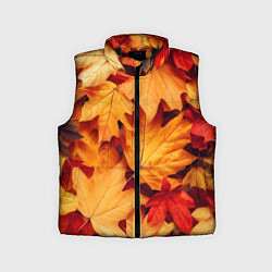 Детский жилет Осенние кленовые листья