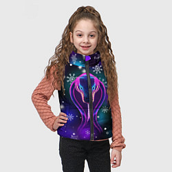 Детский жилет Космическая кобра, цвет: 3D-черный — фото 2