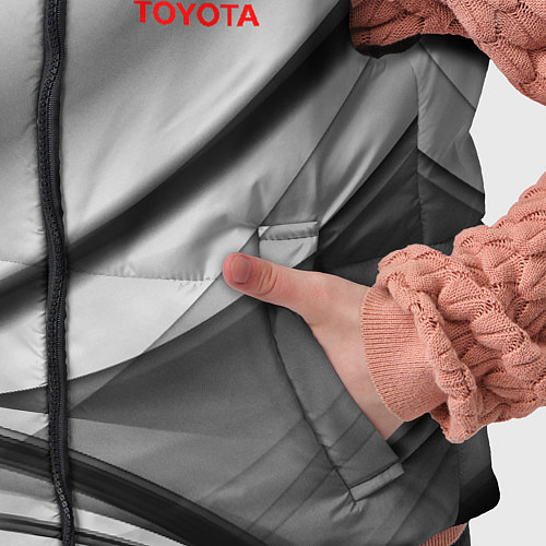 Детский жилет Toyota texrure grey / 3D-Красный – фото 5