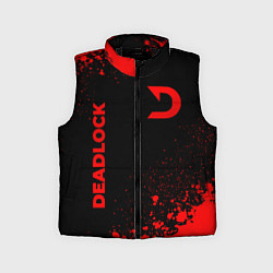 Детский жилет Deadlock - red gradient вертикально, цвет: 3D-черный