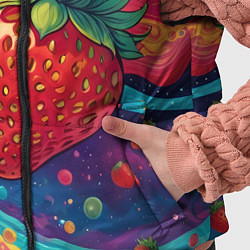 Детский жилет Психоделика клубничка, цвет: 3D-светло-серый — фото 2