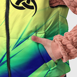 Детский жилет Славянская символики лого, цвет: 3D-красный — фото 2