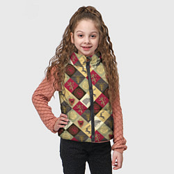 Детский жилет Лого домов Игра престолов паттерн, цвет: 3D-черный — фото 2