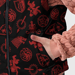 Детский жилет Houses logo pattern Game of Thrones, цвет: 3D-черный — фото 2