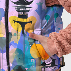 Детский жилет Фантазийный японский паттерн, цвет: 3D-красный — фото 2