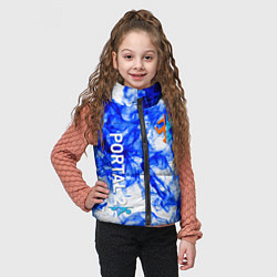 Детский жилет Portal 2 flame blue, цвет: 3D-черный — фото 2