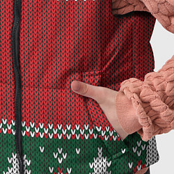 Детский жилет Knitted Christmas Pattern, цвет: 3D-черный — фото 2