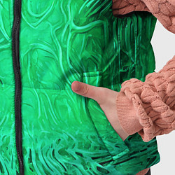 Детский жилет Зелёный симбионт абстракция, цвет: 3D-черный — фото 2