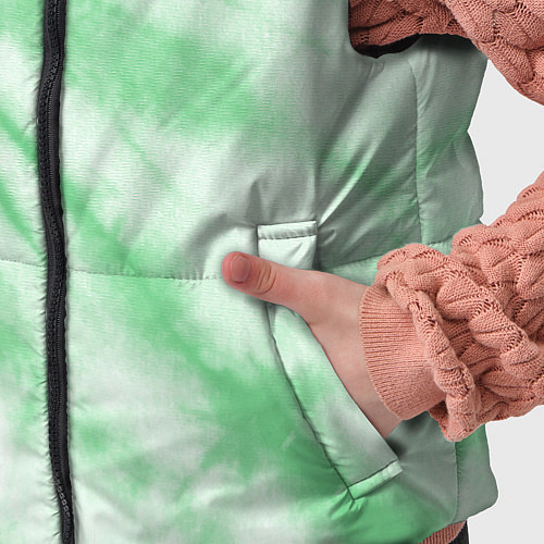 Детский жилет Салатовый тай дай / 3D-Красный – фото 5