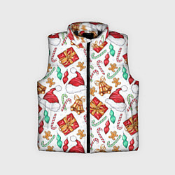 Детский жилет Новогодний паттерн 2025