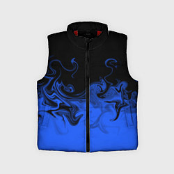 Детский жилет Абстрактный синий огонь