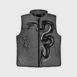 Детский жилет Змея гранж арт