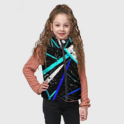 Детский жилет Разноцветные праздничные линии, цвет: 3D-красный — фото 2