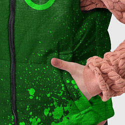 Детский жилет Volvo - green gradient вертикально, цвет: 3D-черный — фото 2