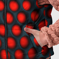 Детский жилет Оптическая иллюзия красная броня, цвет: 3D-черный — фото 2