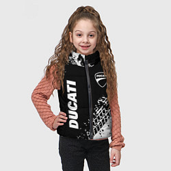 Детский жилет Ducati - следы от шин, цвет: 3D-черный — фото 2