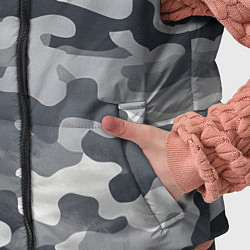 Детский жилет Камуфляж армейский серый, цвет: 3D-черный — фото 2