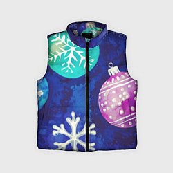 Детский жилет Новогодний узор