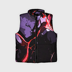 Детский жилет Красный разлом в камне