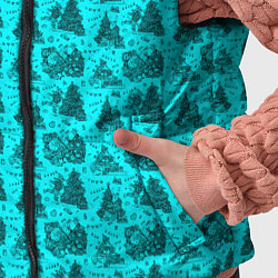 Детский жилет Новогодние звери, цвет: 3D-черный — фото 2