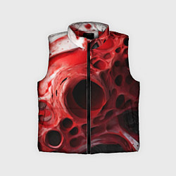 Детский жилет Красно-белая абстрактная структура