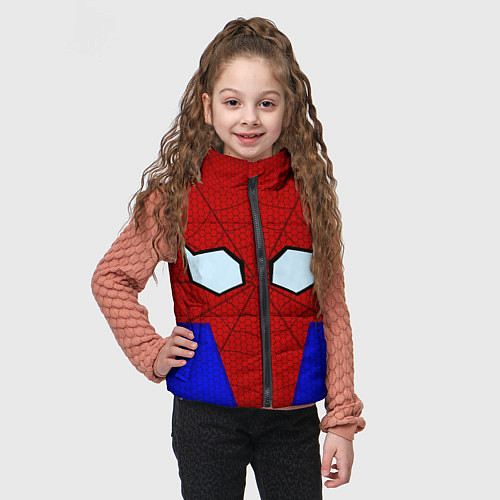 Детский жилет Spider-Man - eyes / 3D-Светло-серый – фото 3