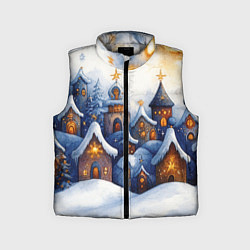 Детский жилет Снежный новогодний городок