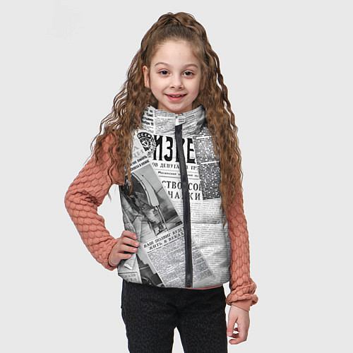 Детский жилет Izvestiya / 3D-Светло-серый – фото 3