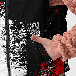 Детский жилет Arctic Monkeys - Красные и белые помехи, цвет: 3D-светло-серый — фото 2