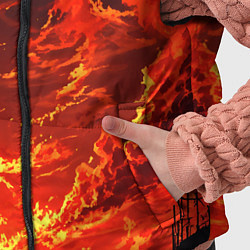 Детский жилет Багровый огненный закат, цвет: 3D-светло-серый — фото 2