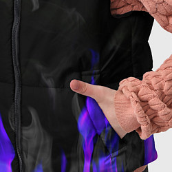 Детский жилет Неоновый огонь и дым, цвет: 3D-черный — фото 2