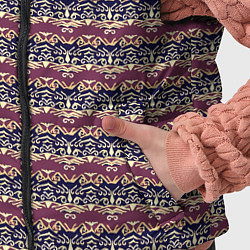 Детский жилет Тёмный сине-розовый узор, цвет: 3D-черный — фото 2