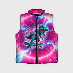 Детский жилет Cyber tyrannosaurus is a cool skateboarder
