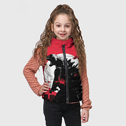 Детский жилет Godzilla destroys the city, цвет: 3D-черный — фото 2