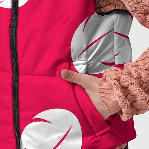 Детский жилет Тестура платья Лило с листьями / 3D-Красный – фото 5