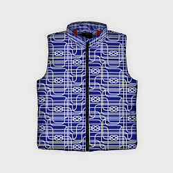 Детский жилет Паттерн с трубопроводом и узлами, цвет: 3D-красный