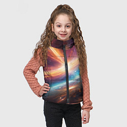 Детский жилет Столкновение двух галактик, цвет: 3D-светло-серый — фото 2
