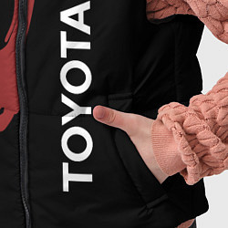 Детский жилет Toyota и череп, цвет: 3D-черный — фото 2