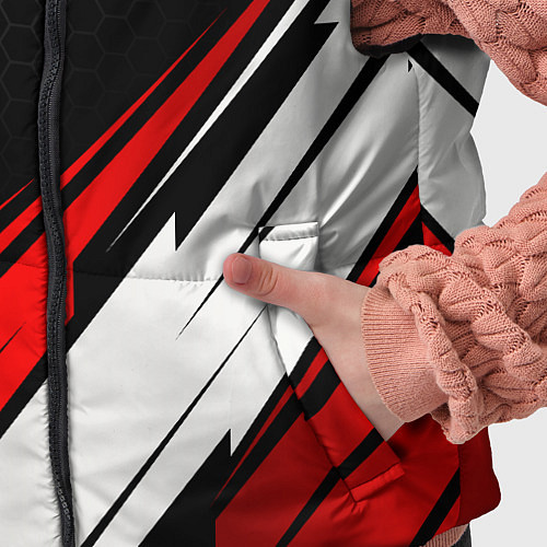 Детский жилет Lixiang - красная абстракция / 3D-Красный – фото 5