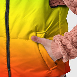 Детский жилет Градиент сочный зелёно-жёлто-красный, цвет: 3D-черный — фото 2