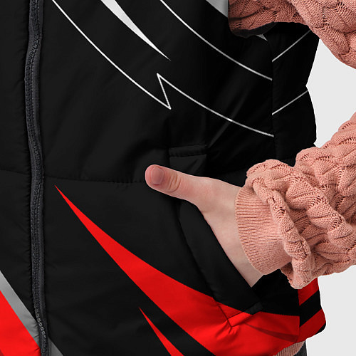 Детский жилет Mitsubishi - red and black / 3D-Красный – фото 5