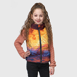 Детский жилет Стихия огня и воды, цвет: 3D-красный — фото 2