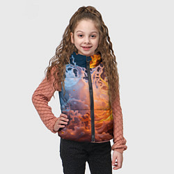 Детский жилет Брызги воды и огня, цвет: 3D-красный — фото 2