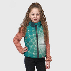 Детский жилет Фрактальная абстракция, цвет: 3D-красный — фото 2