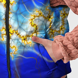 Детский жилет Фрактальный узор мерцание, цвет: 3D-черный — фото 2