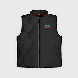 Детский жилет Дагестан Флаг и Герб, цвет: 3D-красный