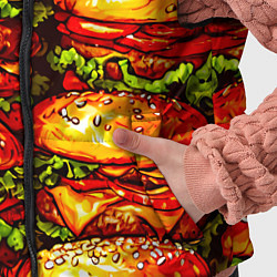 Детский жилет Бургеры, цвет: 3D-красный — фото 2